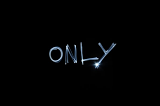 write sentences with an animated light alphabet