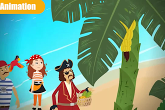 create cartoon animation and 2d character animation