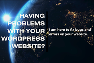 wordpress bug fixing and error fixing, elementor bug fixing