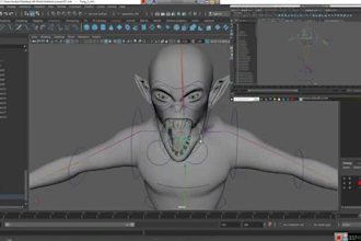 biped 3dcreature rig,vrm avatar 52 arkit, blendshape,game character,ue5 rig,ikfk