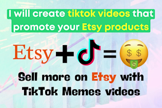 create etsy products tiktok viral memes videos