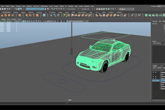 produce a realistic 3d car rendering,car modelling or animation,car design,gta v