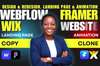 wix and webflow expert, duplicate website design, redesign, and ecommerce store