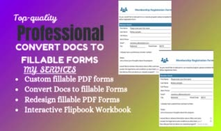 create interactive PDF editable fillable PDF forms on acrobat, indesign or canva