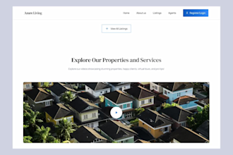 design a modern real estate website with idx, mls integration and lead capture