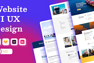 create website ui design, landingpage UI UX design, ui, ux, ui ux design
