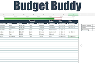make a budget tracker for your grandma