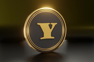 design 3d gold, silver coin, nft coin, crypto coin