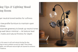 create a full interior design template with japandi, boho, and scandi styles