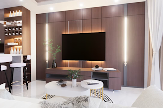 do expert modern interior realistic 3d design services