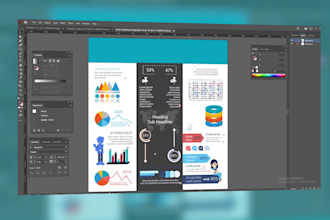 create impactful infographics, flowcharts and diagrams in 24hrs