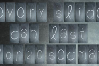 write your message with chalk in this compositing video