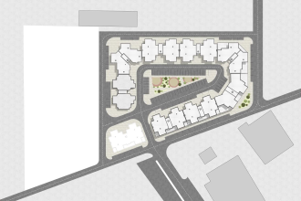 render the best site plan, master plan, and landscape plan in photoshop