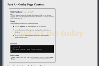 create single page website with html css and javascript