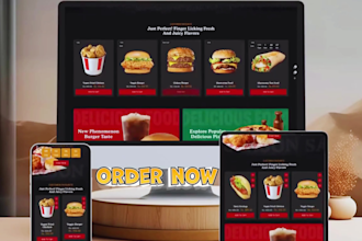 design food catering, food catering website landing page food catering website