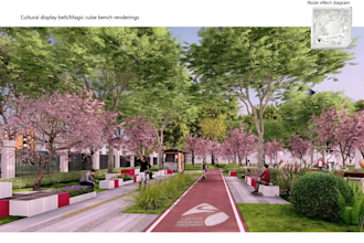 complete the scheme design of the small park for you