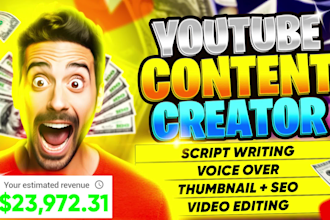 create cash cow video editing for youtube channel or faceless channel