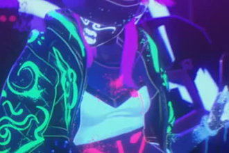 animate 3d anime style character, 3d music video vfx 3d character animation