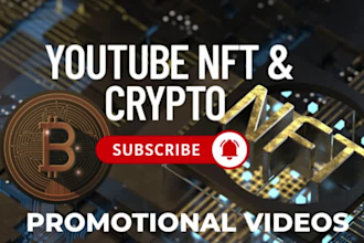 create crypto, solana, or nft project and finance youtube videos