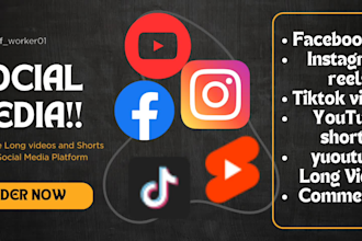do professional social media and youtube videos editing