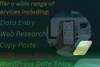 do great data entry, web research, copy paste, ms office