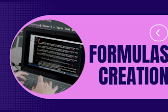 create excel formulas, vba, macros, spreadsheets  solutions