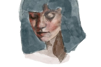 do a watercolor digital portrait