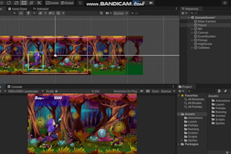 develop an endless runner 2d game in unity