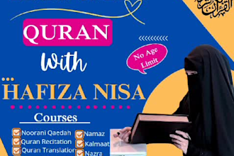be your  top female quran teacher quran tutor, arabic teacher online lessons