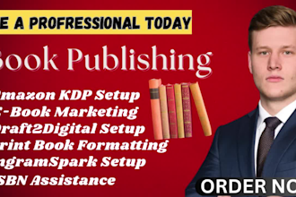 format and publish your amazon ebook for KDP, ingramspark, lulu, draft2digital