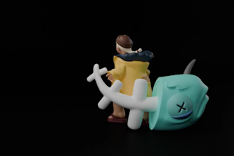 modeling 3d characters for you