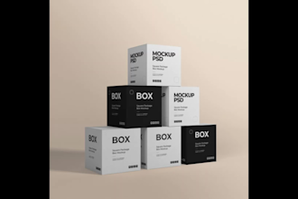 do cardboard box packaging mock up