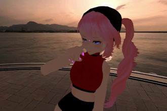 create a custom vr chat 3d anime avatar furry avatar nsfw vravatar vroid