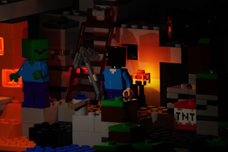 create uhd high quality and realistic minecraft animation for your short videos