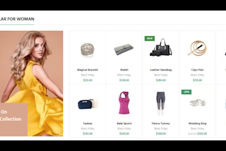 build woocommerce shop, online store with wordpres design