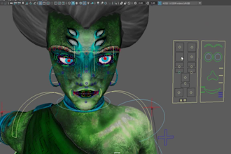 3d character rig ready for animation