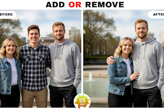 add or remove people or object from photos to make your memories complete