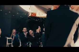 do wedding cinematic video editing with mask transistion effect