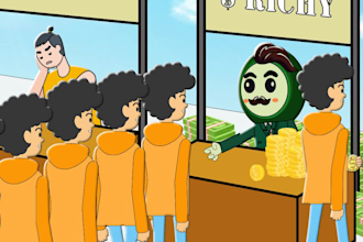 create 2d meme coin animation video