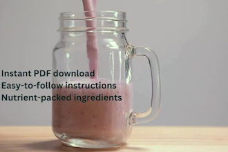 design custom editable canva cookbook or recipe ebook for food bloggers and chef