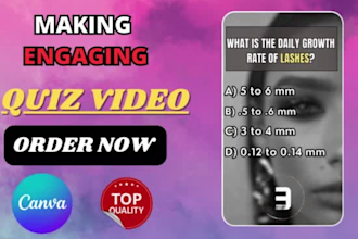 create trivia questions or any type of quiz video for youtube or tiktok
