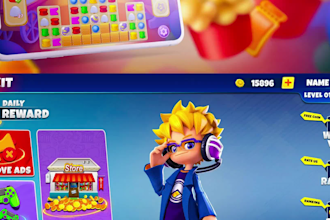 expert game UI design, stunning UI UX for mobile, PC games design available