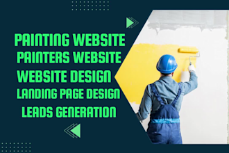 build painting website handyman plumbing website painters landing page