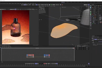 do 3d product animation 3d perfume animation video