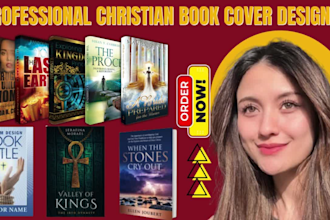 design a stunning christian book cover with faith based imagery for KDP or ebook