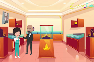 create 2d animated stories in hindi and urdu for youtube