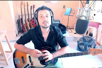 teach you play bass guitar with personalized lessons