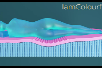 3d mattress animation  3d product animation 3d mattress design 3d sofa cgi