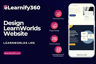 design your learnworlds course website