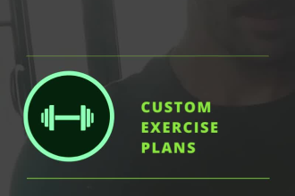 be your fitness trainer, personalize workout programs and meal plans